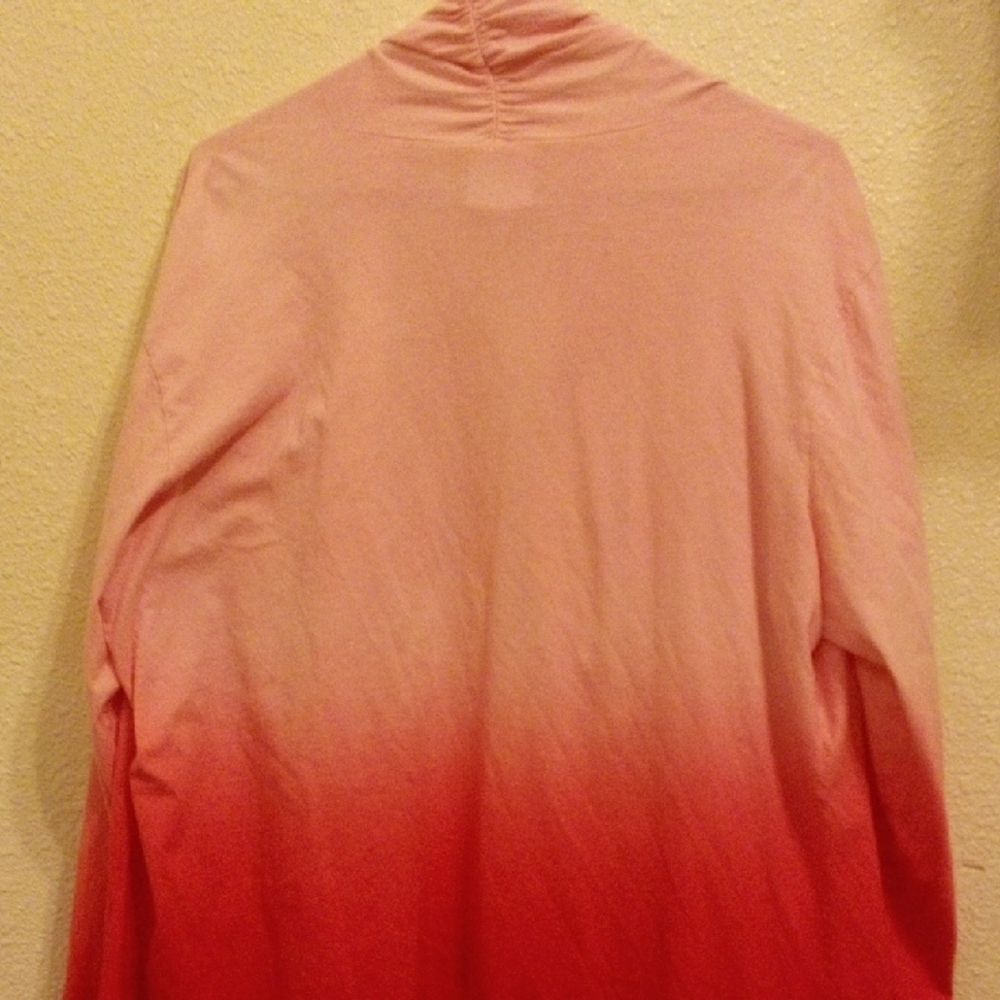 DG2 by Diane Gilman Ombre Pink Cardigan - Picture 4 of 5